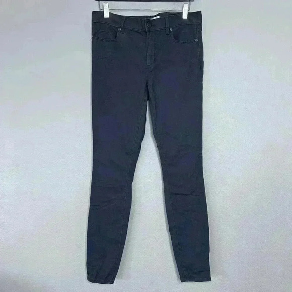 ANN TAYLOR LOFT Skinny Leg Mid Rise Gray Womens Size 28 / 6 Legging - Picture 1 of 6